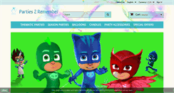 Desktop Screenshot of parties2remember.com